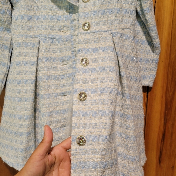 Kids Blue and Gray Coat - Picture 3 of 13